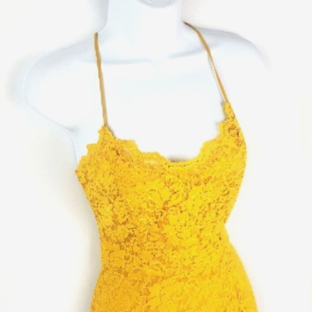 VICI Yellow Lace Dress